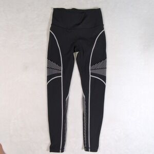 Lululemon Channel Your Energy Tight Luxtreme Womens 8 Black Reflective 28" EUC